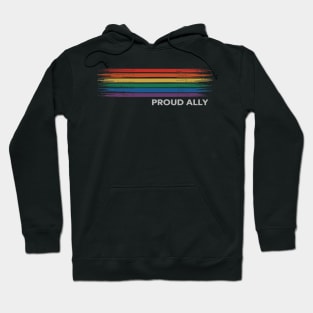 Gay Pride Rainbow Proud Ally LGBT Support Pride Hoodie